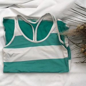 NIKE Striped Racerback Top